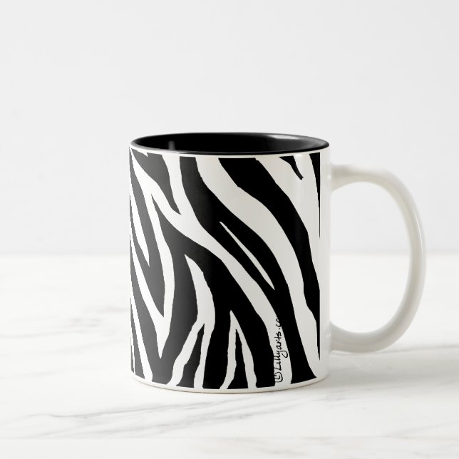 2 Couleurs Le zèbre frais barre la tasse (Droit)
