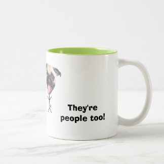 2 Couleurs Les carlins sont tasse de café de personnes