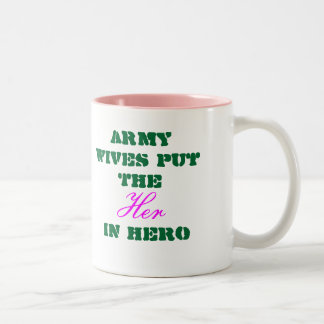 2 Couleurs Les épouses d'armée de tasse d'épouse d'armée