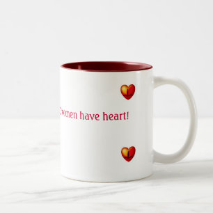 2 Couleurs Les femmes DE CÂBLE ont la tasse de rouge de coeu
