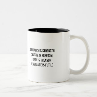 2 Couleurs Ministère 2009 d'AMSOC de l'ignorance de tasse de