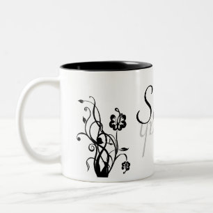 2 Couleurs Modèle nommé floral de tasse