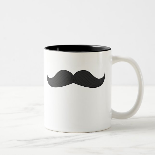 2 Couleurs Moustache votre tasse (Droit)