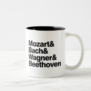 2 Couleurs Musique classique - tasse drôle de bande de