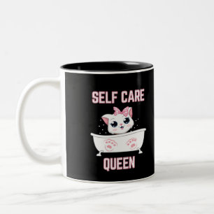 2 Couleurs My Cat est une tasse de café Queen à deux tons pou