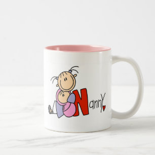 2 Couleurs N est pour la tasse de bonne d'enfants