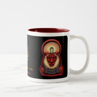 2 Couleurs Noir de tasse de Sekhmet, 11oz.