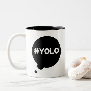 2 Couleurs Noir de YOLO tasse de 325 ml