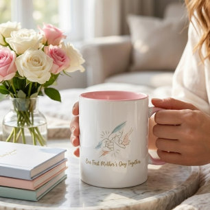 2 Couleurs Notre première fête des mères ensemble Tasse à caf