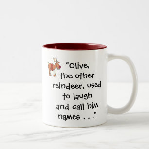 2 Couleurs "Olive, de l'autre tasse renne"