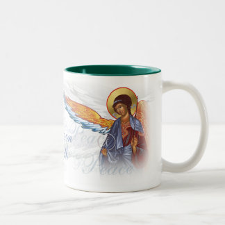 2 Couleurs "Paix tasse sur terre" avec des anges