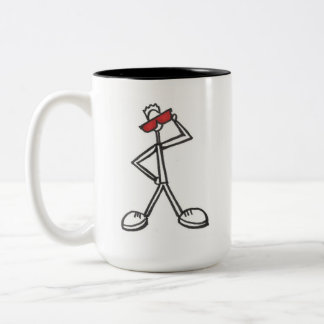 2 Couleurs peh_onMug - tasse + carré rouge