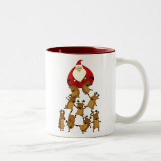 2 Couleurs Père Noël et tasse de renne