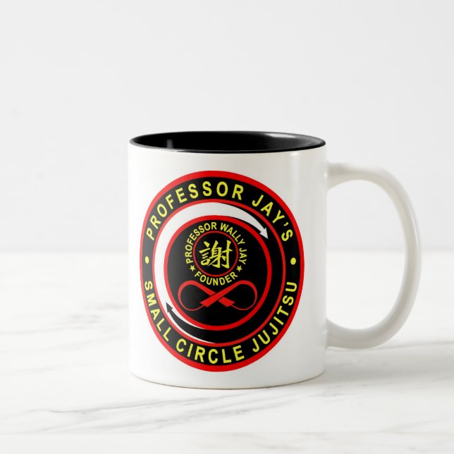 2 Couleurs Petite tasse de café de jiu-jitsu de cercle (Droit)