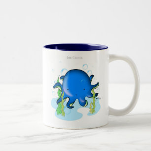 2 Couleurs Petite tasse de poulpe