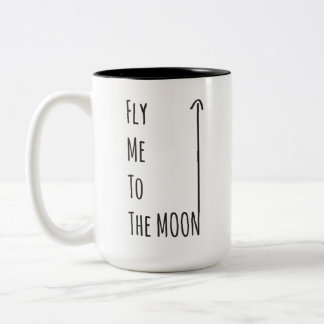 2 Couleurs Pilotez-moi à la lune - la tasse nerd libre de