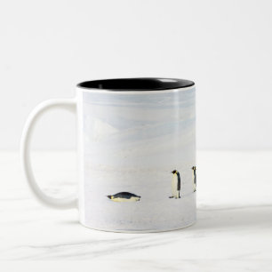 2 Couleurs Pingouins d'empereur sur la glace - tasse