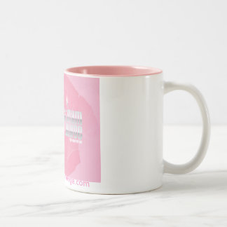 2 Couleurs Points culminants roses de la tasse w/Pink !