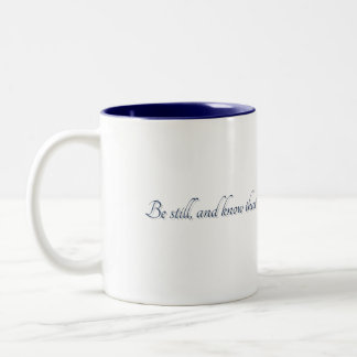2 Couleurs Psaume 46:10, (Style 2), Tasse Cadeau