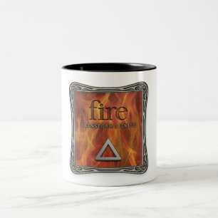 2 Couleurs Quatre Éléments - Feu - Tasse à Café