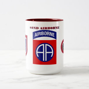 2 Couleurs quatre-vingt-deuxième TASSE AÉROPORTÉE