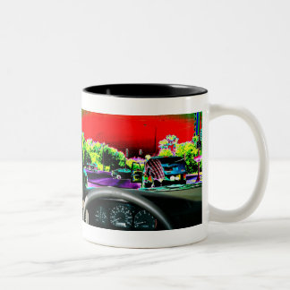 2 Couleurs Qu'est dans votre tasse ? - vue de voiture