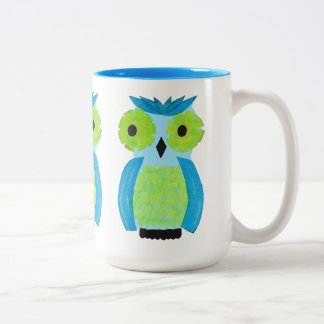 2 Couleurs Qui ? Qui ? Tasse colorée de hibou