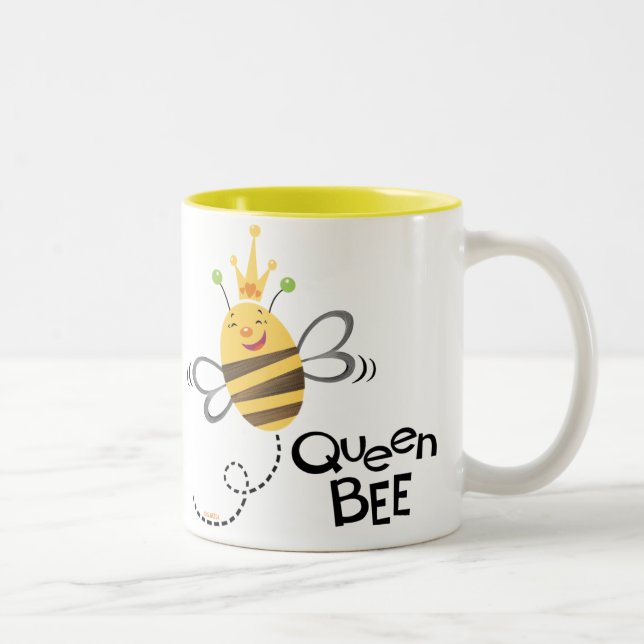 2 Couleurs Reine des abeilles, tasse de café (Droit)