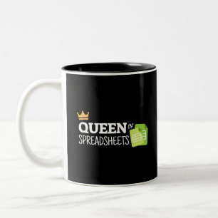 2 Couleurs Reine des feuilles de calcul Tone deux tones tasse
