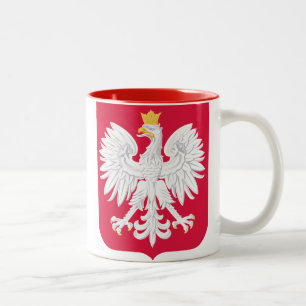 2 Couleurs République de la Pologne de tasse de la Pologne