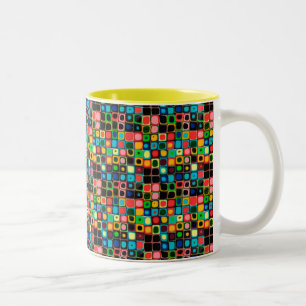 2 Couleurs Rétro 11 onces tasse à deux tons de Comicbook