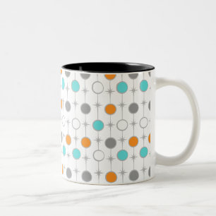 2 Couleurs Rétros points et tasse de Starbursts