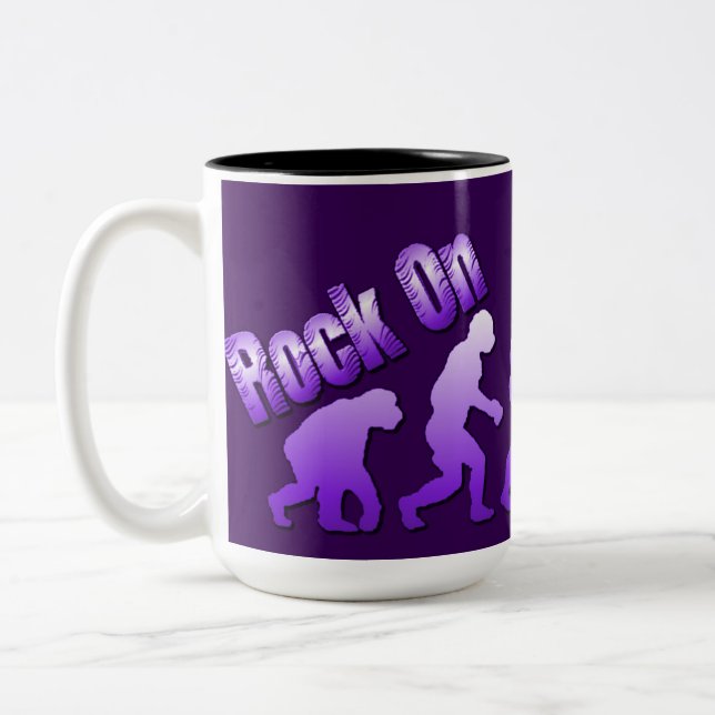 2 Couleurs Roche sur l'évolution de la tasse pourpre de logo (Gauche)