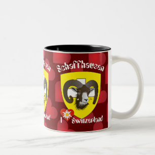 2 Couleurs Schaffhouse - Suisse - Tasse suisse - Svizzera