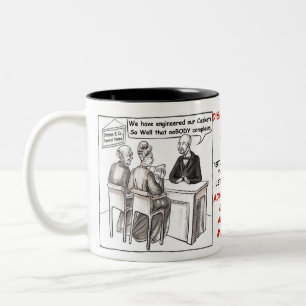 2 Couleurs Série d'AFTER_WORDS - tasse de CHAS et de DAME