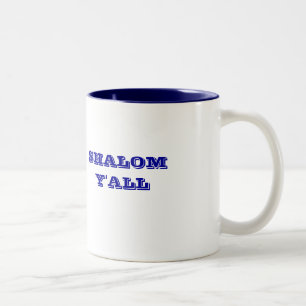 2 COULEURS SHALOM VOUS TASSE JUIVE