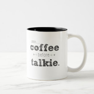 2 Couleurs Shhh… Café avant tasse de film parlant