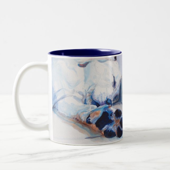 2 Couleurs SHHHHHH ! Tasse de labrador retriever (Gauche)