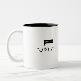 2 Couleurs Shruggie ne connaissent pas la tasse