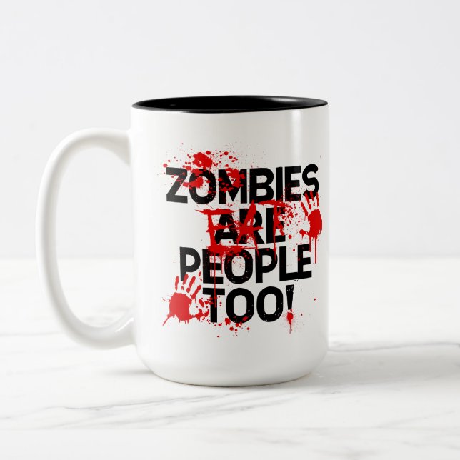 2 Couleurs Signe de protestation. Tasse (Gauche)