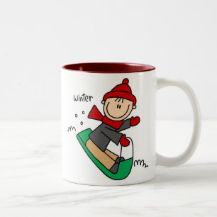 2 Couleurs Sledding la tasse de neige d'hiver