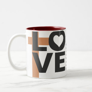 2 Couleurs Son amour n'échoue jamais la tasse