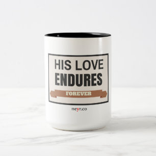 2 Couleurs Son amour supporte pour toujours la tasse de 15