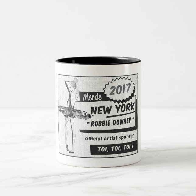 2 Couleurs Sponsor officiel 2017 d'artiste - tasse (Centre)