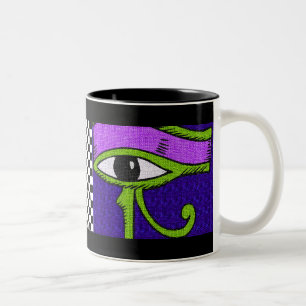 2 COULEURS SYMBOLE ÉGYPTIEN - TASSE DE CAFÉ