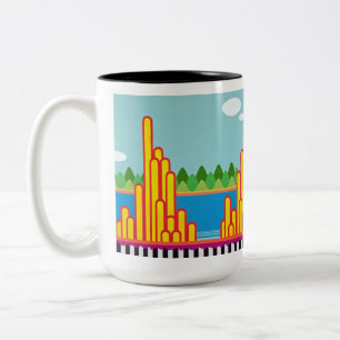 2 Couleurs tasse 15oz à deux tons