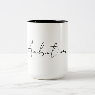 2 Couleurs Tasse à café Ambition