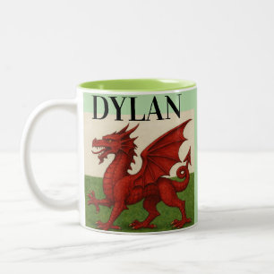 2 Couleurs Tasse à café au dragon gallois
