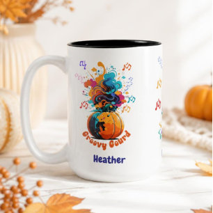 2 Couleurs Tasse à café bicolore d'automne