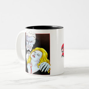 2 Couleurs Tasse à café design Dracula V1